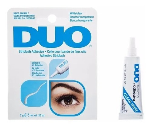 Duo Striplash Adhesive Pegante Pestañas White/clear 7g