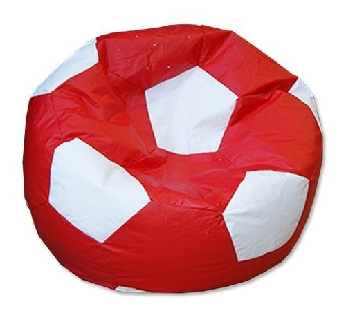 Puff Fiaca Pelota De Fútbol Independiente Rojo Y Blanco