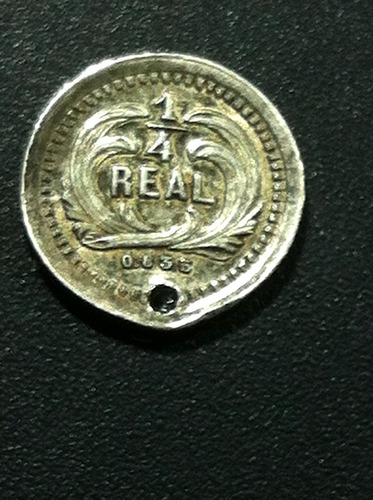 Moneda Guatemala 1/4 De Real 1882 Verdadera Joya Muy Escasa.