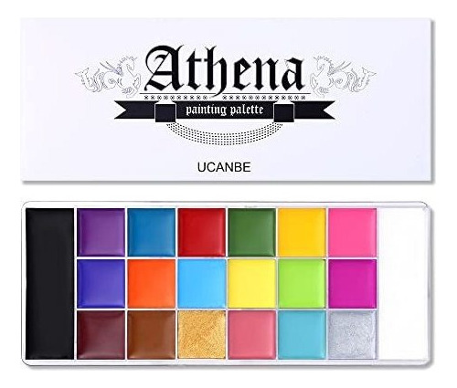 Ucanbe Athena Face Body Paint Oil Palette, Flash Profesional