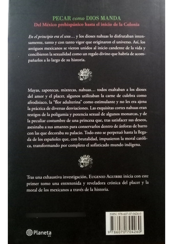 Pecar Como Dios Manda, Aguirre Eugenio, Planeta, 2010. (Usado)