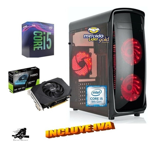 Computador Cpu Gamer Intel Core I5 9na 1tb 16gb Gtx 1050 4gb