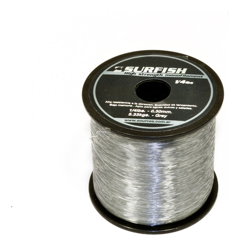 Monofilamento Nylon Surfish Bobina 1/4lbs 0.35mm 1110m 7kg