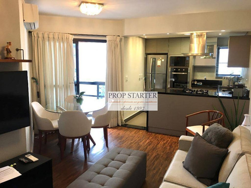 Imagem 3 de 25 de Apartamento Reformado Andar Alto Com 2 Dormitórios À Venda, 56 M² Por R$ 900.000 - Jardim Paulista - Prop Starter Adm Imóveis - Ap0878