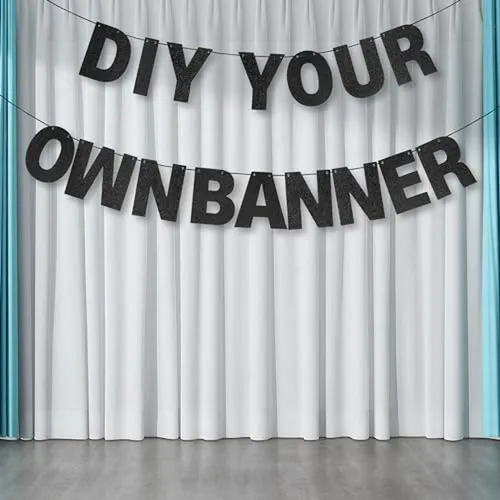 Kit De Banner Diy Personalizable Para Cumpleaños Y Graduació