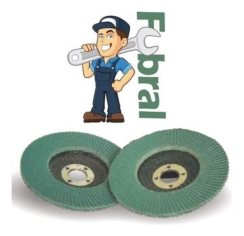 Imagen 1 de 4 de Disco Flap 180 Mm Grano 80 Para Vidrio Fubral