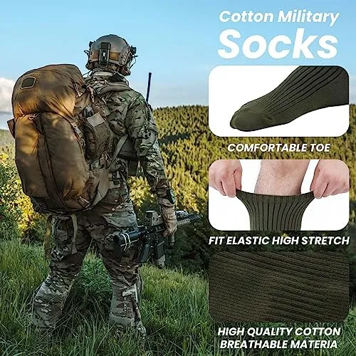 Hercicy 10 Pares De Calcetines Para Botas Militares Para De