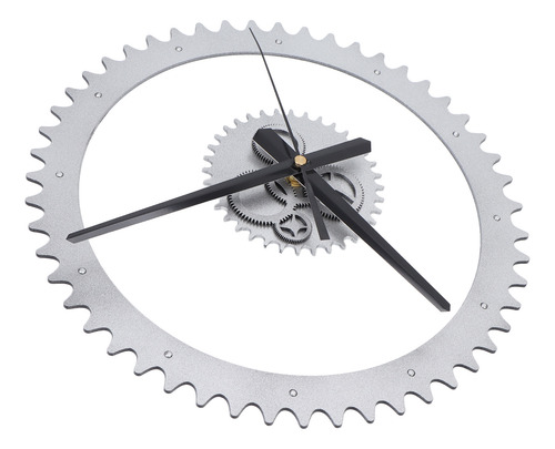 Reloj De Pared Simple Con Engranaje Hueco, Diseño Sin Marco