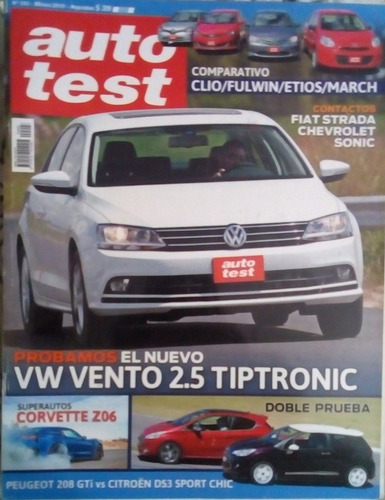 Auto Test 293 Vw Vento 2.5 Tiptronic,peugeot 208 Gti