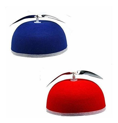 Sombrero Beanie Con Hélice (rojo O Azul)