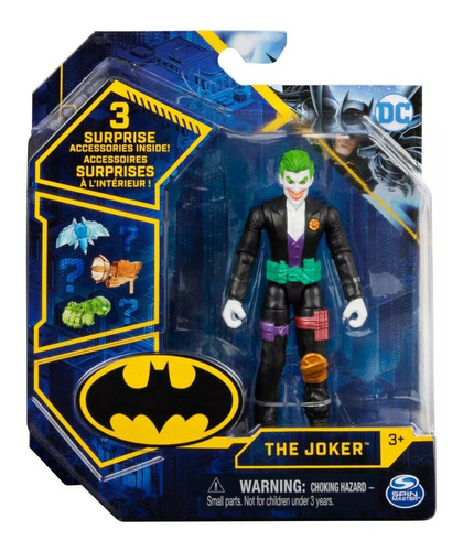 Figura Dc The Joker +3 Sorpresas Articulado 10cm (11442)