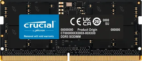 Memória Ram Para Notebook 16gb Ddr5 4800mhz Cl40 Sodimm Crucial
