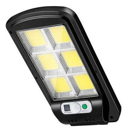 Foco Led Con Iluminación Solar Para Exterior Sensor Negro