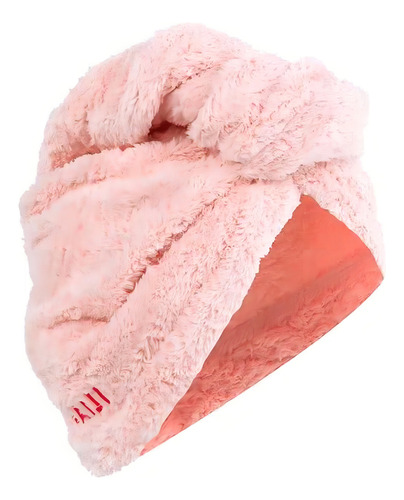 Toalha Para Cabelo Em Microfibra Nabaiji Cor Rosa