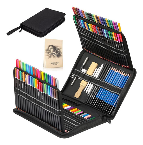 Kalour 144 Pack Dibujo Boceto Colorear Set, Incluye 120 Lápi