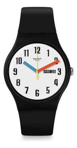 Reloj Swatch Elementary Unisex Negro (modelo: So29b705)