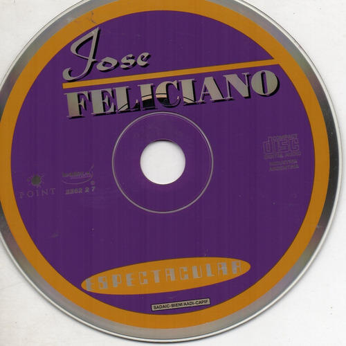 Cd Jose Feliciano (espectacular)