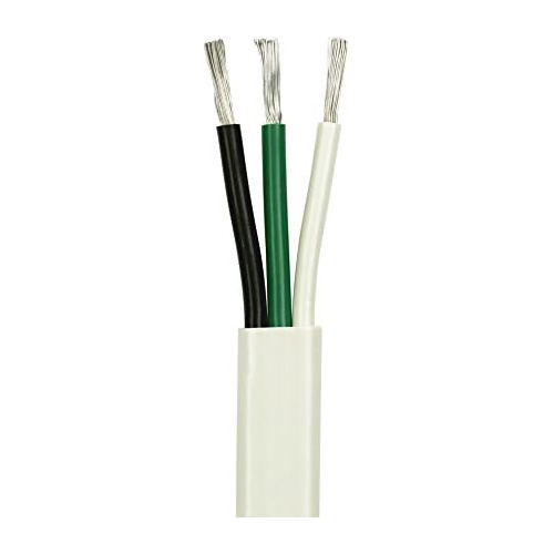 Cable Marino Plano Triplex De 6/3 Awg Ul 1426 (el Verda...