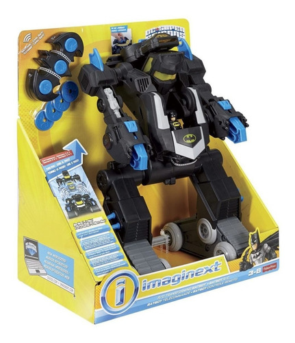 Imagen 9 de 9 de Robot Transformable Batman Imaginext Bat-bot Control Remoto