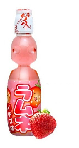 Refresco Japonés Ramune Sabor Ichigo 200ml Fresa