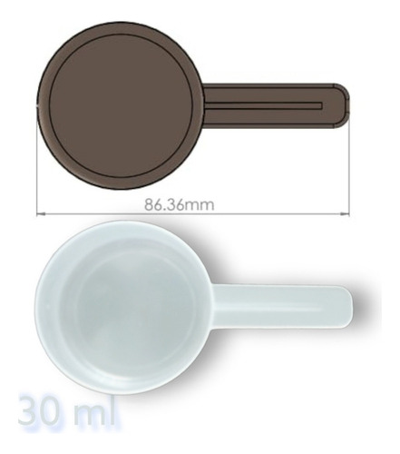 Cuchara Scoop Dosificadora 30 Ml (50 Piezas)