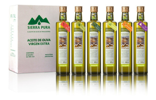 Aceite De Oliva Sierra Pura - Pack Sibarita 6x500cc