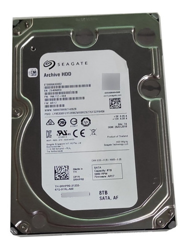 Disco Duro Seagate Arhivo Hdd 8tb Sata, Af