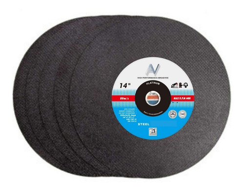 Discos Corte Tronzadora 355mm 14' Av Pack 5 Unidades