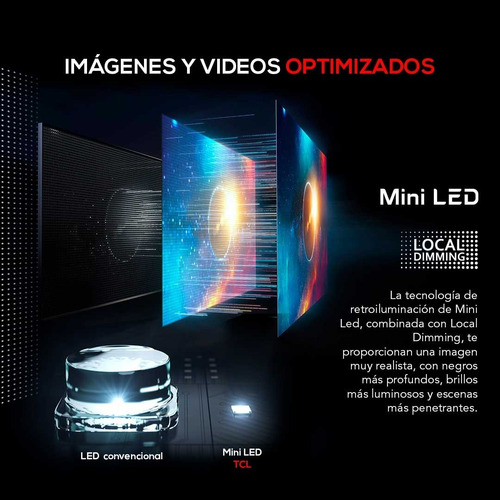 Imagen 4 de 7 de Tv Tcl 55 C825 Mini Led Qled C/barra De Sonido Y Cámara