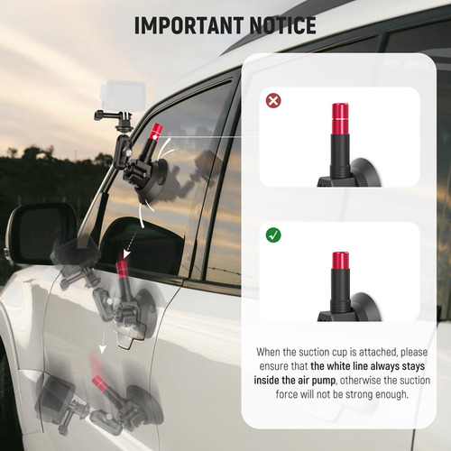 Soporte Para Cámara Neewer Con Triple Ventosa Para Coche Y S