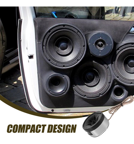1 Par De Alto-falantes Mini Dome Tweeter Para Áudio Automoti