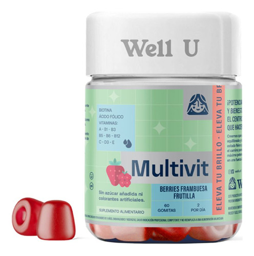 Gomitas Multivitaminas 60un Well U