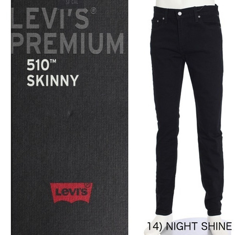 Pantalón Levi's 510 Premium Negro Skinny | Meses sin intereses