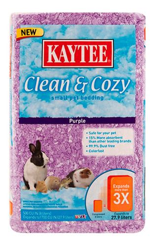 Sustrato Clean & Cozy Morado 24.6 L Kaytee 