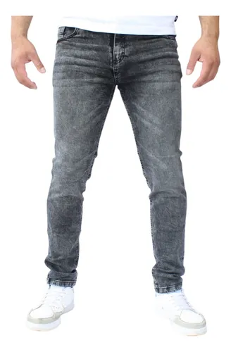 Pantalon Gris Mezclilla