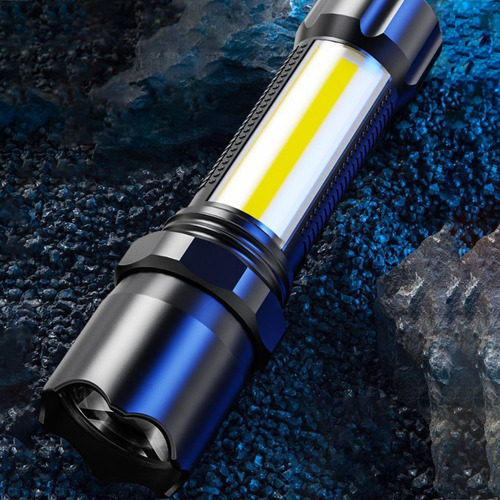 Linterna Portátil Led Para Exteriores Multifunción Cob Con T