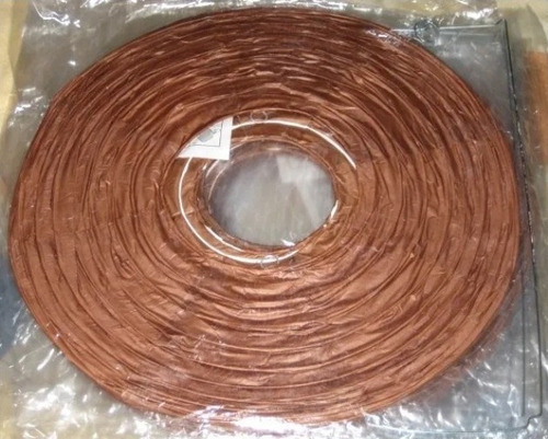 6 Lamparas Chinas Papel Solo Marron 35cms - Ojo: C/ Detalles