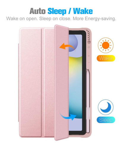 Case Funda Para Galaxy Tab S6 Lite P613 P610 Con Portalápiz