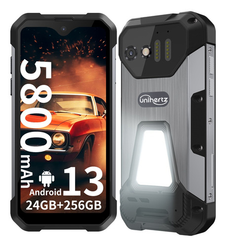 Smartphone Robusto Unihertz Tank Mini 8849, 16 Gb 256 Gb Android 13 Helio G99 100mp Cameras Ip68 Waterproof