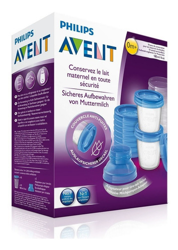 Imagen 9 de 10 de Sacaleche Avent Manual + 10 Tarritos Conserveros Para Leche