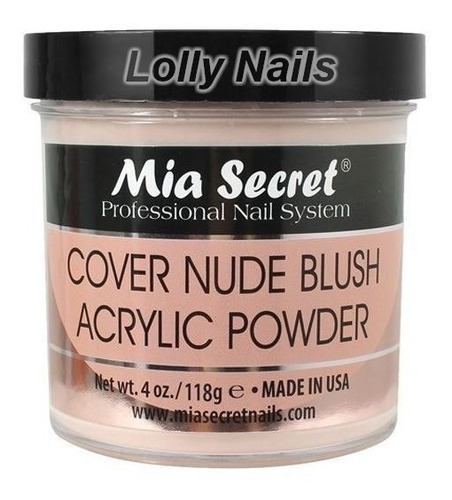 Polímero Mía Secret. Polvo Acrílico Cover 118 Gr. Uñas 