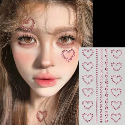 Gemas Faciales Autoadhesivas, Perlas Para Maquillaje, Joyas