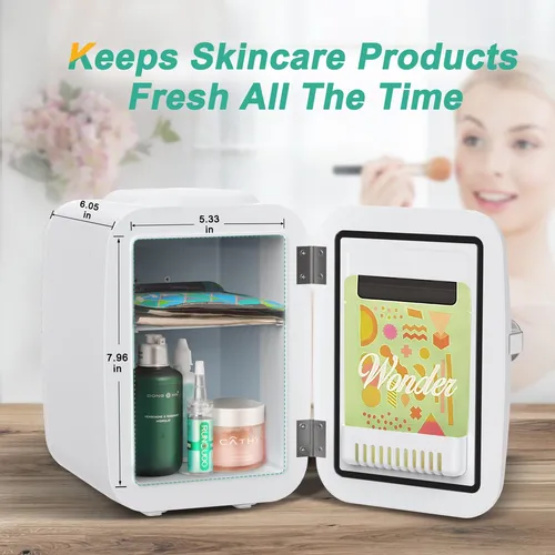 Crownful Mini Nevera Portátil De 4 Litros/6 Latas, Refrige.