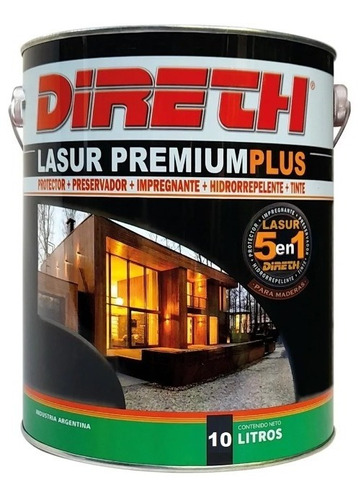 Protector Impreg Direth Lasur Premium Plus 5en1 Satin X 10lt
