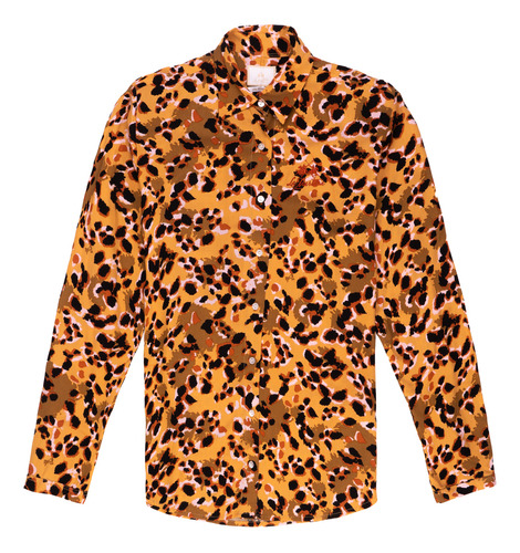 Camisa Manga Larga Fibrana Leopardo Mujer La Martina