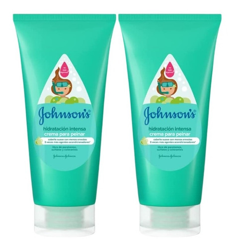 Johnsons® 2 Cremas Para Peinar Hidratación Intensa De 200 Ml