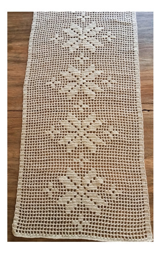 Camino De Mesa A Crochet/ Sendero/1 M X 35 Cm