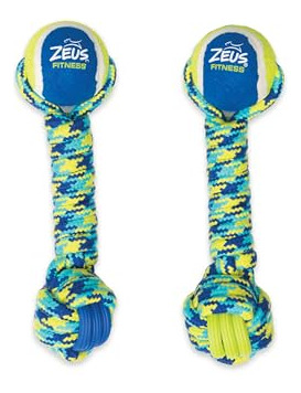 Zeus K9 Fitness Dog Toys De Zeus Rope & Tpr Dumbbell, Juguet