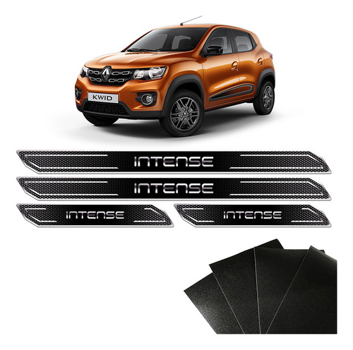 Kit Soleira Kwid Intense 2018 2019 2020 E Protetor De Porta