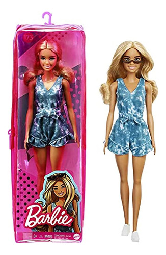 Muñeca Barbie Fashionistas # 173, Romper Tie-dye, Juguete Pa